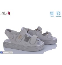 Босоніжки жіночі на літо (8 пар р.36-41) сірий  "Aba"