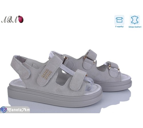 Босоніжки жіночі на літо (8 пар р.36-41) сірий  "Aba"