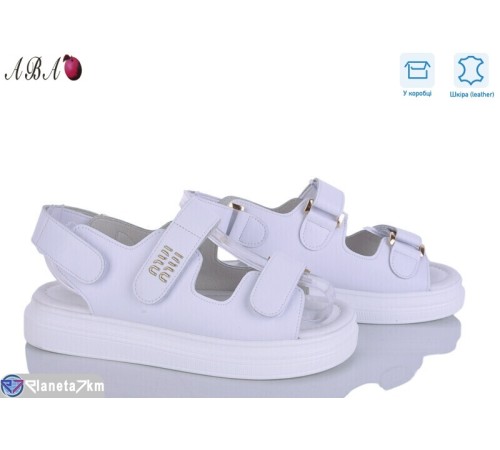 Босоніжки жіночі на літо (8 пар р.36-41) білий  "Aba"