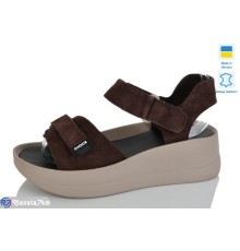 Босоніжки жіночі на літо (8 пар р.36-40) коричневий  "Bogema"