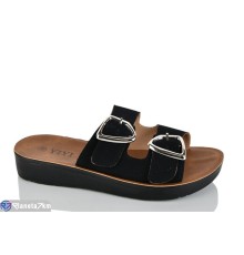 Шлепки жіночі на літо (8 пар р.36-41) чорний  "LYLY"