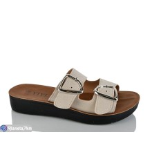 Шлепки жіночі на літо (8 пар р.36-41) бежевий  "LYLY"