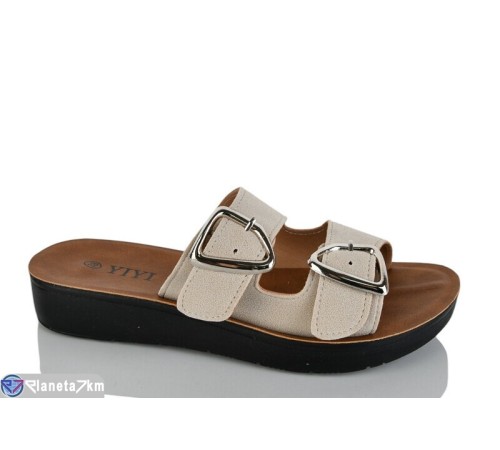 Шлепки жіночі на літо (8 пар р.36-41) бежевий  "LYLY"