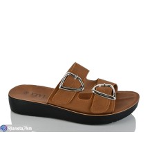 Шлепки жіночі на літо (8 пар р.36-41) коричневий  "LYLY"