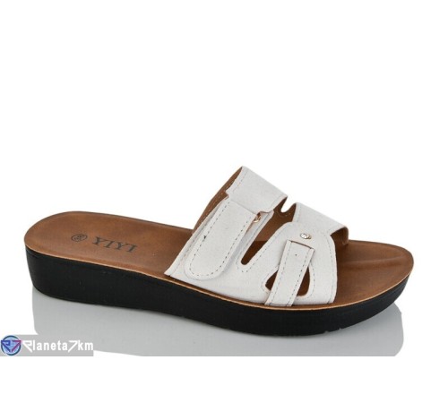 Шлепки жіночі на літо (8 пар р.36-41) білий  "LYLY"