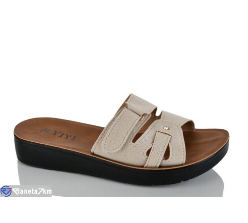 Шлепки жіночі на літо (8 пар р.36-41) бежевий  "LYLY"