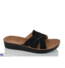 Шлепки жіночі на літо (8 пар р.36-41) чорний  "LYLY"