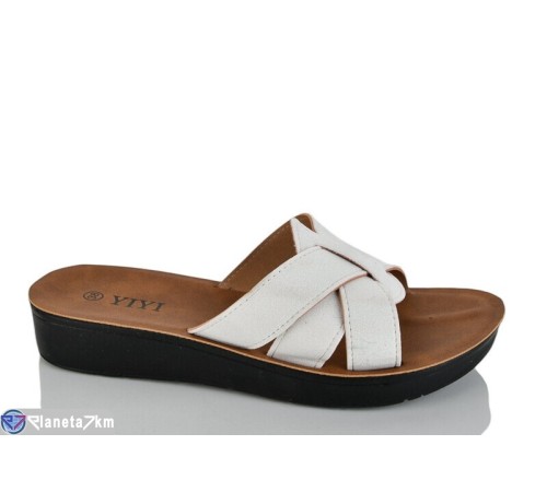 Шлепки жіночі на літо (8 пар р.36-41) білий  "LYLY"