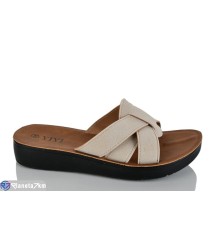 Шлепки жіночі на літо (8 пар р.36-41) бежевий  "LYLY"