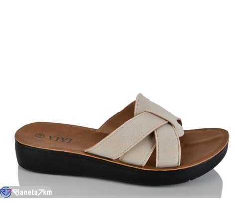 Шлепки жіночі на літо (8 пар р.36-41) бежевий  "LYLY"