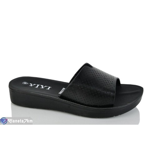 Шлепки жіночі на літо (8 пар р.36-41) чорний  "LYLY"