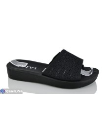 Шлепки жіночі на літо (8 пар р.36-41) чорний  "LYLY"