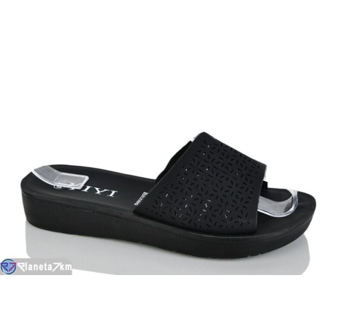 Шлепки жіночі на літо (8 пар р.36-41) чорний  "LYLY"