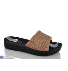 Шлепки жіночі на літо (8 пар р.36-41) коричневий  "LYLY"