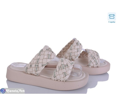Шлепки жіночі на літо (8 пар р.36-41) бежевий  "HoRIK"