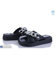 Шлепки жіночі на літо (8 пар р.36-41) чорний  "HoRIK"