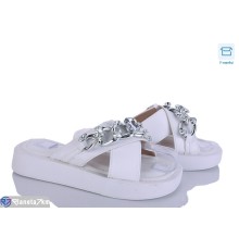 Шлепки жіночі на літо (8 пар р.36-41) білий  "HoRIK"