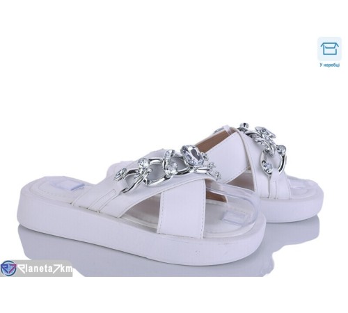 Шлепки жіночі на літо (8 пар р.36-41) білий  "HoRIK"