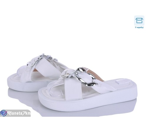 Шлепки жіночі на літо (8 пар р.36-41) білий  "HoRIK"