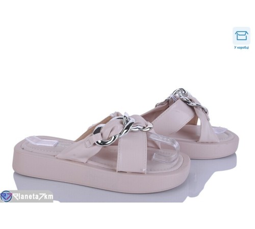 Шлепки жіночі на літо (8 пар р.36-41) бежевий  "HoRIK"