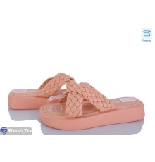 Шлепки жіночі на літо (8 пар р.36-41) оранжевий  "HoRIK"