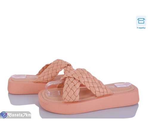 Шлепки жіночі на літо (8 пар р.36-41) оранжевий  "HoRIK"