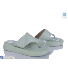 Шлепки жіночі на літо (8 пар р.36-41) зелений  "HoRIK"