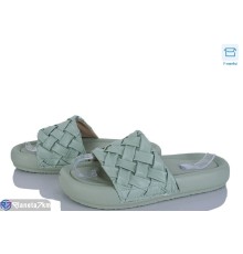 Шлепки жіночі на літо (8 пар р.36-41) зелений  "HoRIK"