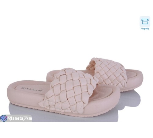 Шлепки жіночі на літо (8 пар р.36-41) бежевий  "HoRIK"