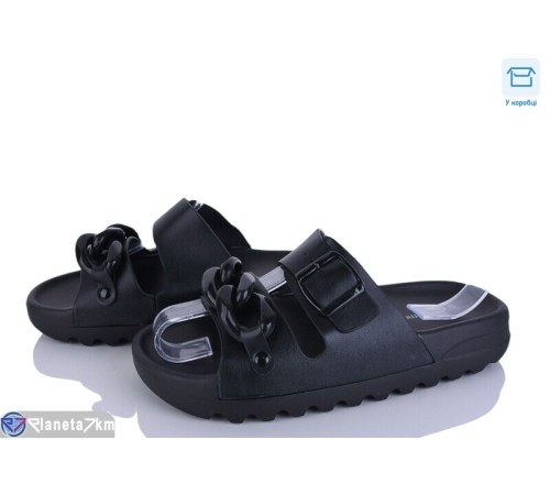 Шлепки жіночі на літо (8 пар р.36-41) чорний  "HoRIK"