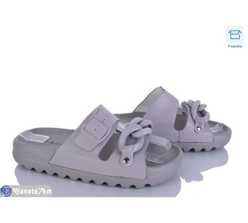 Шлепки жіночі на літо (8 пар р.36-41) сірий  "HoRIK"