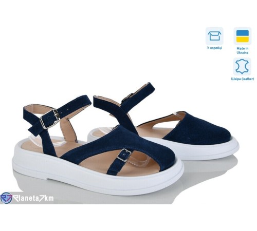 Босоніжки жіночі на літо (6 пар р.36-40) синій  "Linda"