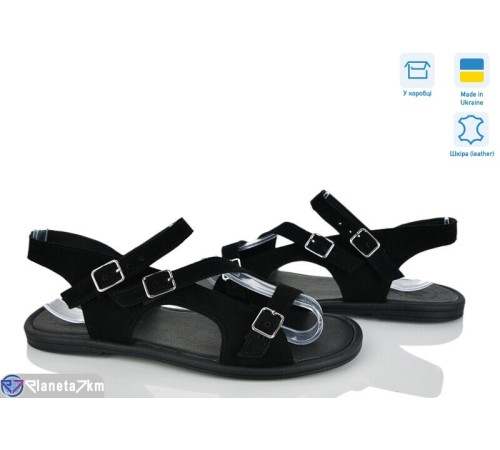 Босоніжки жіночі на літо (6 пар р.36-40) чорний  "Linda"