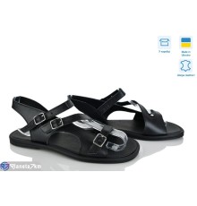 Босоніжки жіночі на літо (6 пар р.36-40) чорний  "Linda"