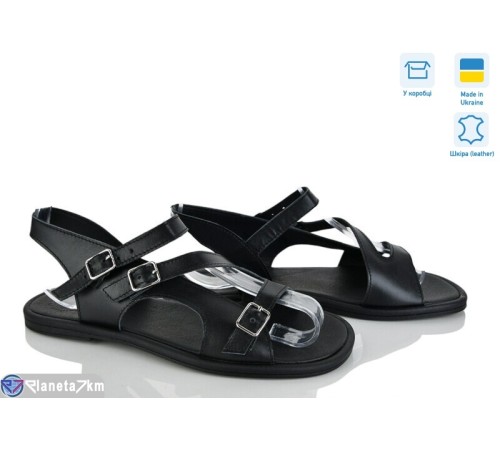 Босоніжки жіночі на літо (6 пар р.36-40) чорний  "Linda"