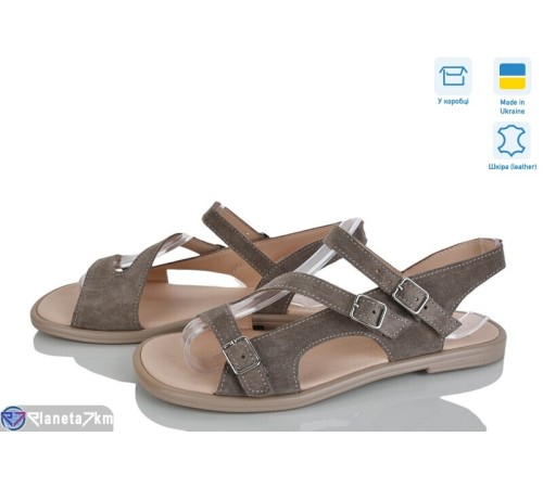 Босоніжки жіночі на літо (6 пар р.36-40) сірий  "Linda"