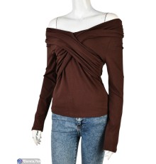 Кофта жіноча на весну/осінь (4 шт. р.сетка S-XL) коричневий  "Mirella"