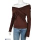 Кофта жіноча на весну/осінь (4 шт. р.сетка S-XL) коричневий  "Mirella"