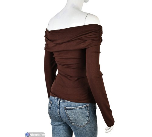 Кофта жіноча на весну/осінь (4 шт. р.сетка S-XL) коричневий  "Mirella"
