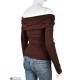 Кофта жіноча на весну/осінь (4 шт. р.сетка S-XL) коричневий  "Mirella"