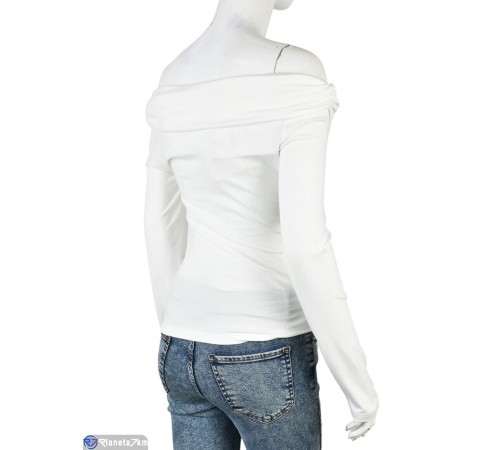 Кофта жіноча на весну/осінь (4 шт. р.сетка S-XL) білий  "Mirella"