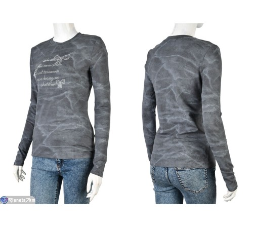 Кофта жіноча на весну/осінь (4 шт. р.сетка S-XL) сірий  "Mirella"