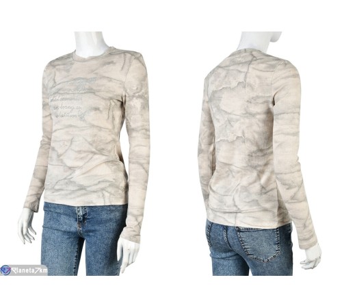 Кофта жіноча на весну/осінь (4 шт. р.сетка S-XL) бежевий  "Mirella"