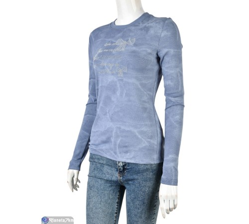 Кофта жіноча на весну/осінь (4 шт. р.сетка S-XL) синій  "Mirella"