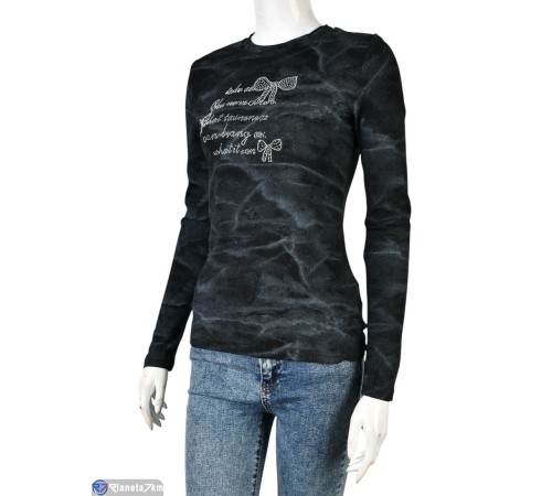 Кофта жіноча на весну/осінь (4 шт. р.сетка S-XL) чорний  "Mirella"