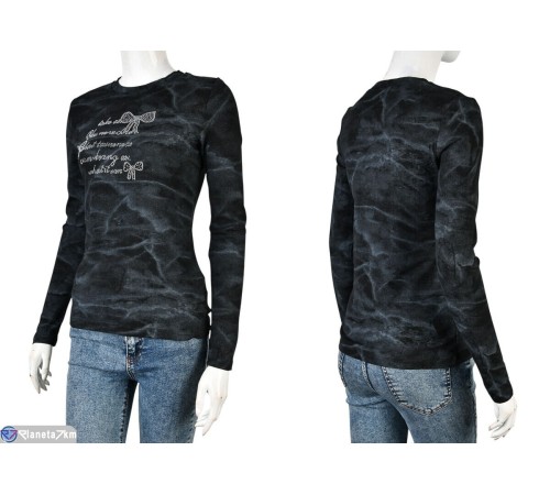 Кофта жіноча на весну/осінь (4 шт. р.сетка S-XL) чорний  "Mirella"