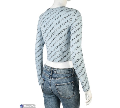 Кофта жіноча на весну/осінь (4 шт. р.сетка S-XL) блакитний  "Mirella"
