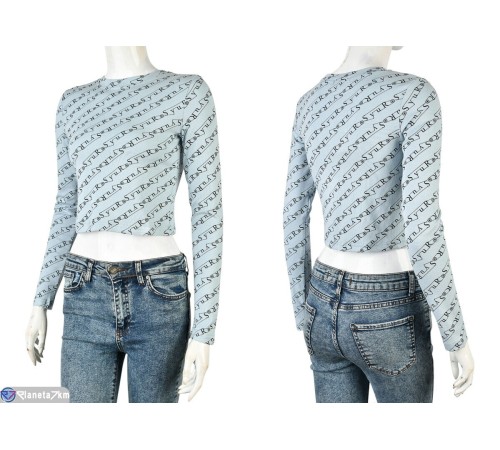 Кофта жіноча на весну/осінь (4 шт. р.сетка S-XL) блакитний  "Mirella"
