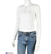 Кофта жіноча на весну/осінь (4 шт. р.сетка S-XL) білий  "Mirella"
