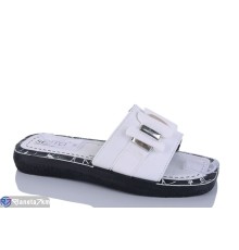 Шлепки жіночі на літо (6 пар р.36-41) білий  "MURMUR"